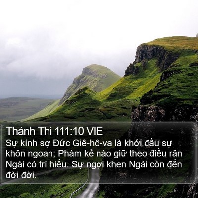 Thánh Thi 111:10 VIE Bible Verse Image
