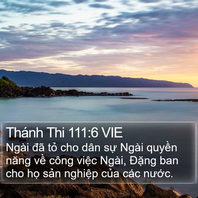 Thánh Thi 111:6 VIE Bible Verse Image