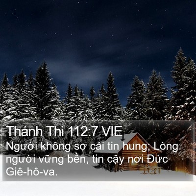 Thánh Thi 112:7 VIE Bible Verse Image