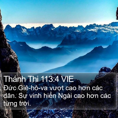 Thánh Thi 113:4 VIE Bible Verse Image