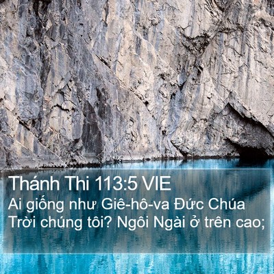 Thánh Thi 113:5 VIE Bible Verse Image