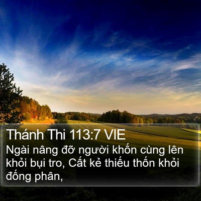 Thánh Thi 113:7 VIE Bible Verse Image