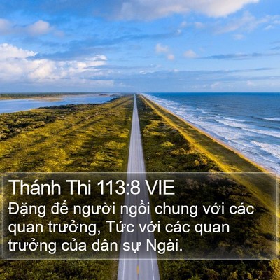 Thánh Thi 113:8 VIE Bible Verse Image