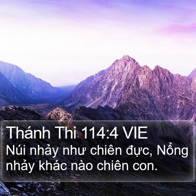 Thánh Thi 114:4 VIE Bible Verse Image