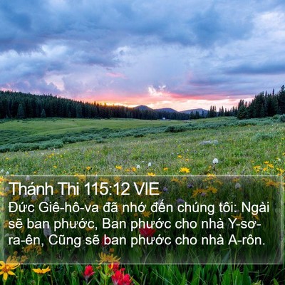Thánh Thi 115:12 VIE Bible Verse Image