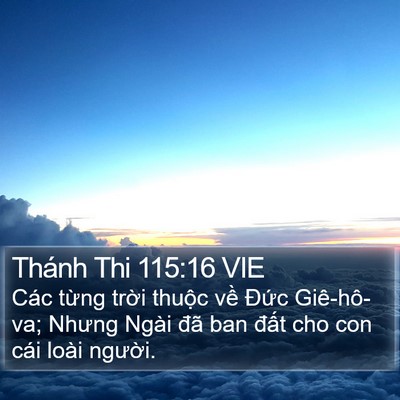 Thánh Thi 115:16 VIE Bible Verse Image