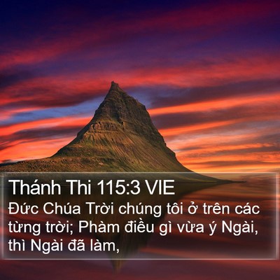 Thánh Thi 115:3 VIE Bible Verse Image