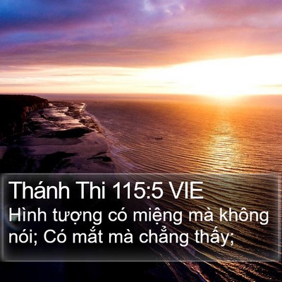 Thánh Thi 115:5 VIE Bible Verse Image