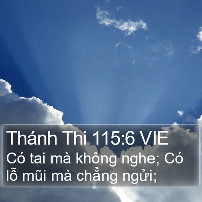 Thánh Thi 115:6 VIE Bible Verse Image