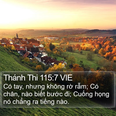 Thánh Thi 115:7 VIE Bible Verse Image