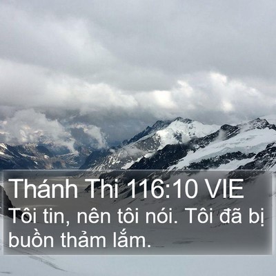 Thánh Thi 116:10 VIE Bible Verse Image