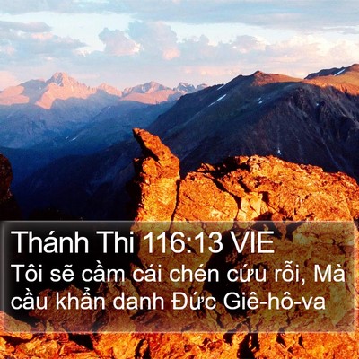 Thánh Thi 116:13 VIE Bible Verse Image