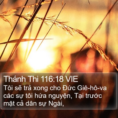 Thánh Thi 116:18 VIE Bible Verse Image