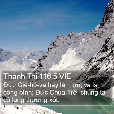 Thánh Thi 116:5 VIE Bible Verse Image