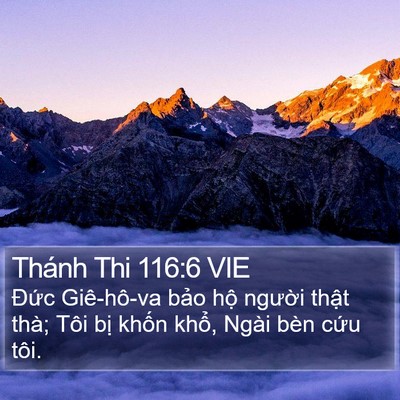 Thánh Thi 116:6 VIE Bible Verse Image