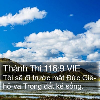 Thánh Thi 116:9 VIE Bible Verse Image