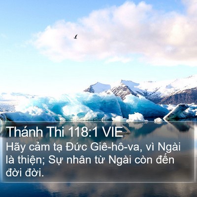 Thánh Thi 118:1 VIE Bible Verse Image