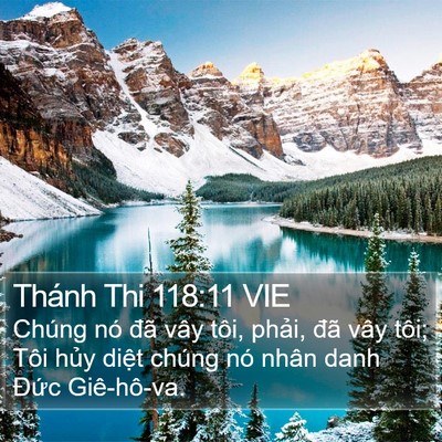 Thánh Thi 118:11 VIE Bible Verse Image