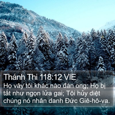 Thánh Thi 118:12 VIE Bible Verse Image