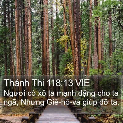 Thánh Thi 118:13 VIE Bible Verse Image