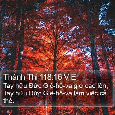 Thánh Thi 118:16 VIE Bible Verse Image