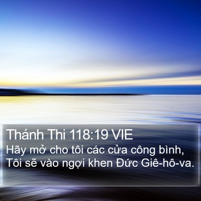 Thánh Thi 118:19 VIE Bible Verse Image