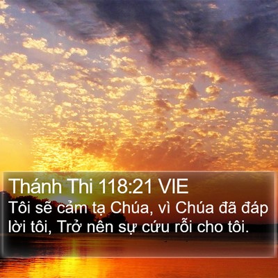 Thánh Thi 118:21 VIE Bible Verse Image