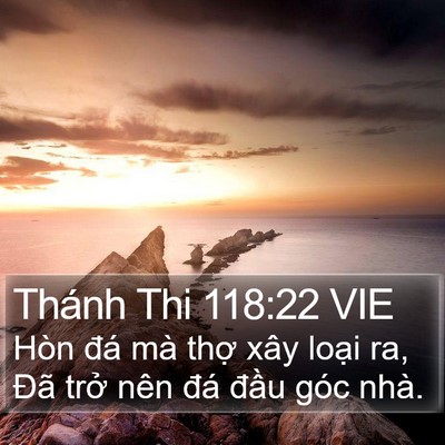 Thánh Thi 118:22 VIE Bible Verse Image