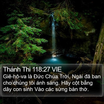 Thánh Thi 118:27 VIE Bible Verse Image