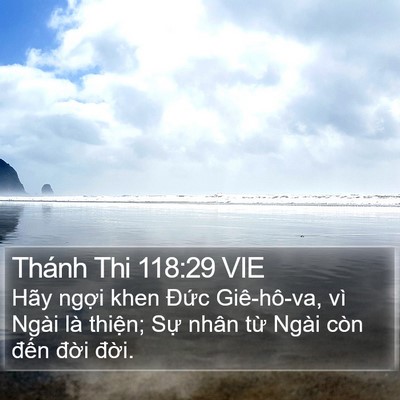 Thánh Thi 118:29 VIE Bible Verse Image