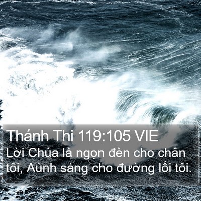 Thánh Thi 119:105 VIE Bible Verse Image
