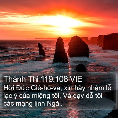 Thánh Thi 119:108 VIE Bible Verse Image