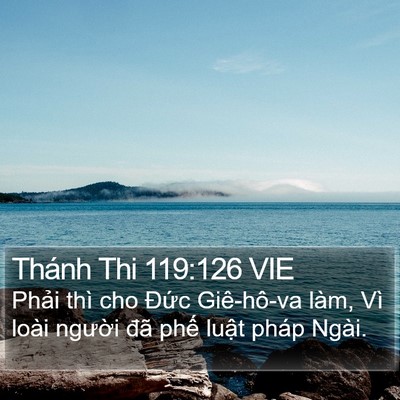 Thánh Thi 119:126 VIE Bible Verse Image