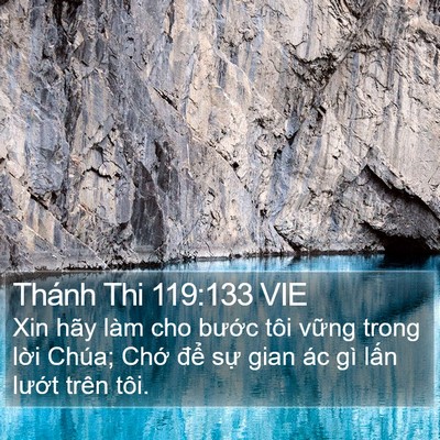 Thánh Thi 119:133 VIE Bible Verse Image