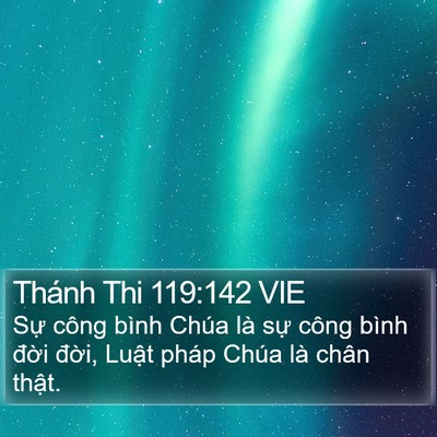 Thánh Thi 119:142 VIE Bible Verse Image