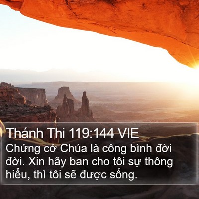 Thánh Thi 119:144 VIE Bible Verse Image