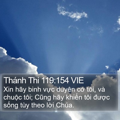 Thánh Thi 119:154 VIE Bible Verse Image