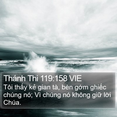 Thánh Thi 119:158 VIE Bible Verse Image