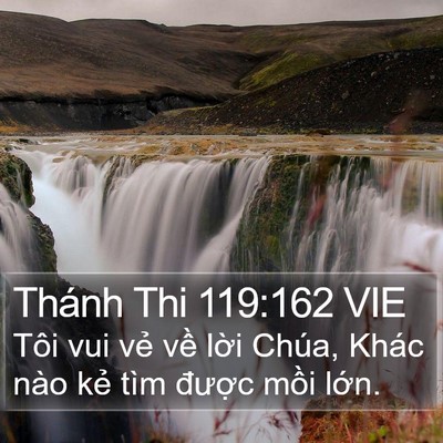 Thánh Thi 119:162 VIE Bible Verse Image
