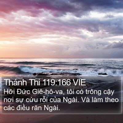 Thánh Thi 119:166 VIE Bible Verse Image