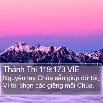 Thánh Thi 119:173 VIE Bible Verse Image