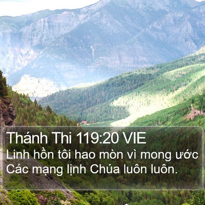 Thánh Thi 119:20 VIE Bible Verse Image