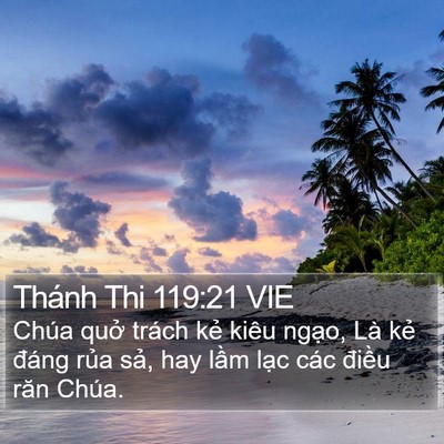 Thánh Thi 119:21 VIE Bible Verse Image