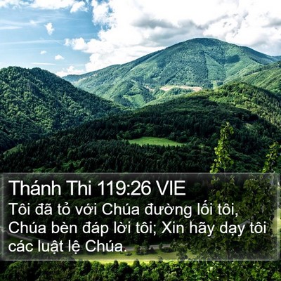Thánh Thi 119:26 VIE Bible Verse Image