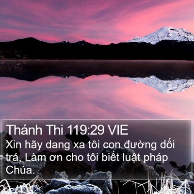 Thánh Thi 119:29 VIE Bible Verse Image