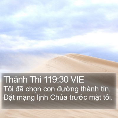 Thánh Thi 119:30 VIE Bible Verse Image