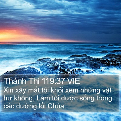 Thánh Thi 119:37 VIE Bible Verse Image