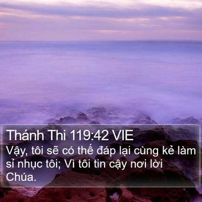 Thánh Thi 119:42 VIE Bible Verse Image