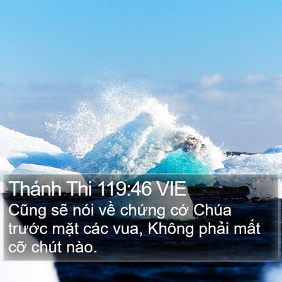 Thánh Thi 119:46 VIE Bible Verse Image