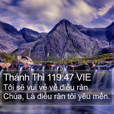 Thánh Thi 119:47 VIE Bible Verse Image